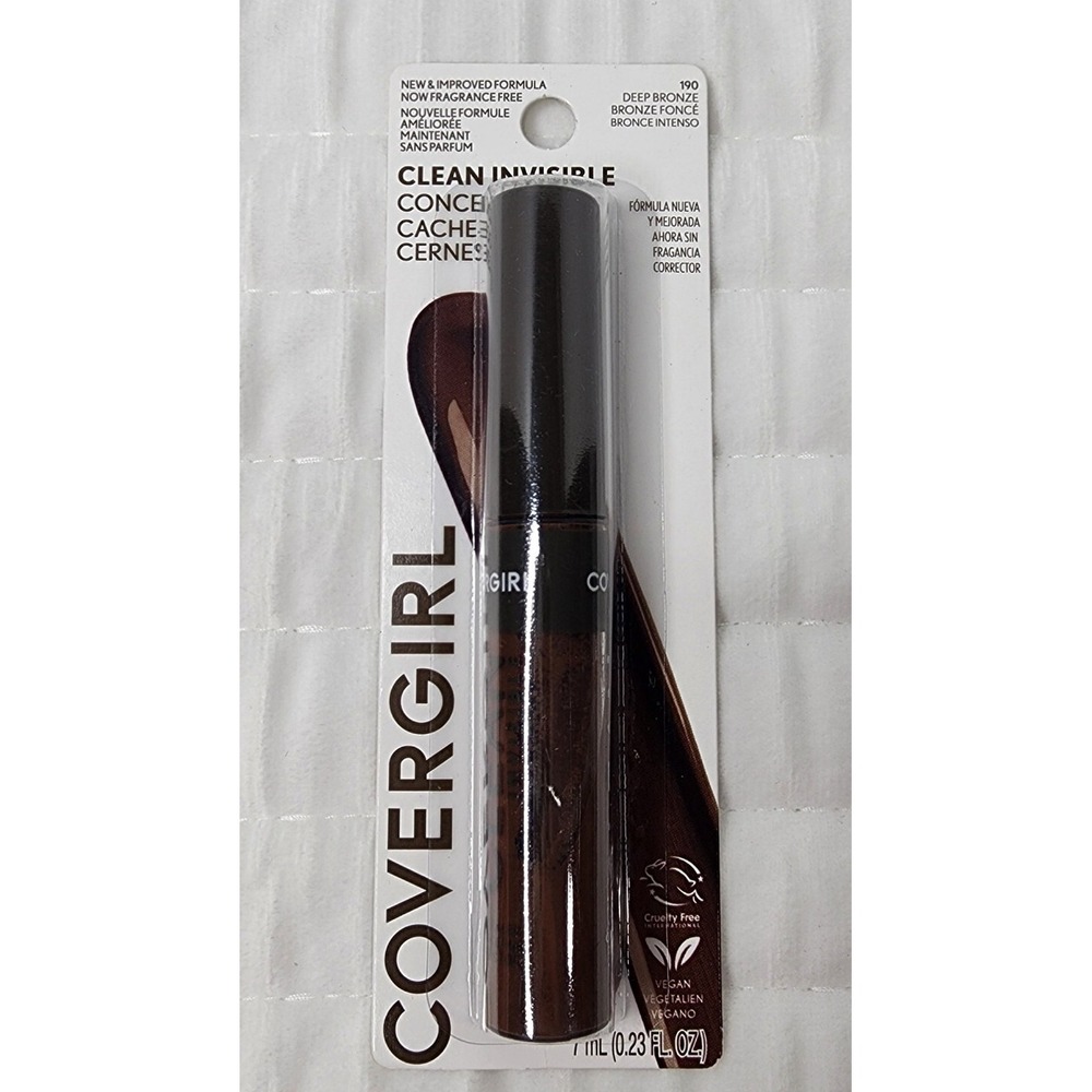 CoverGirl Clean Invisible Concealer 190 Deep Bronze Creamy 0.23 fl oz